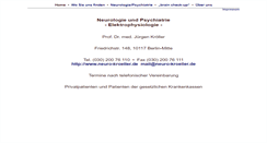 Desktop Screenshot of neuro-kroeller.de
